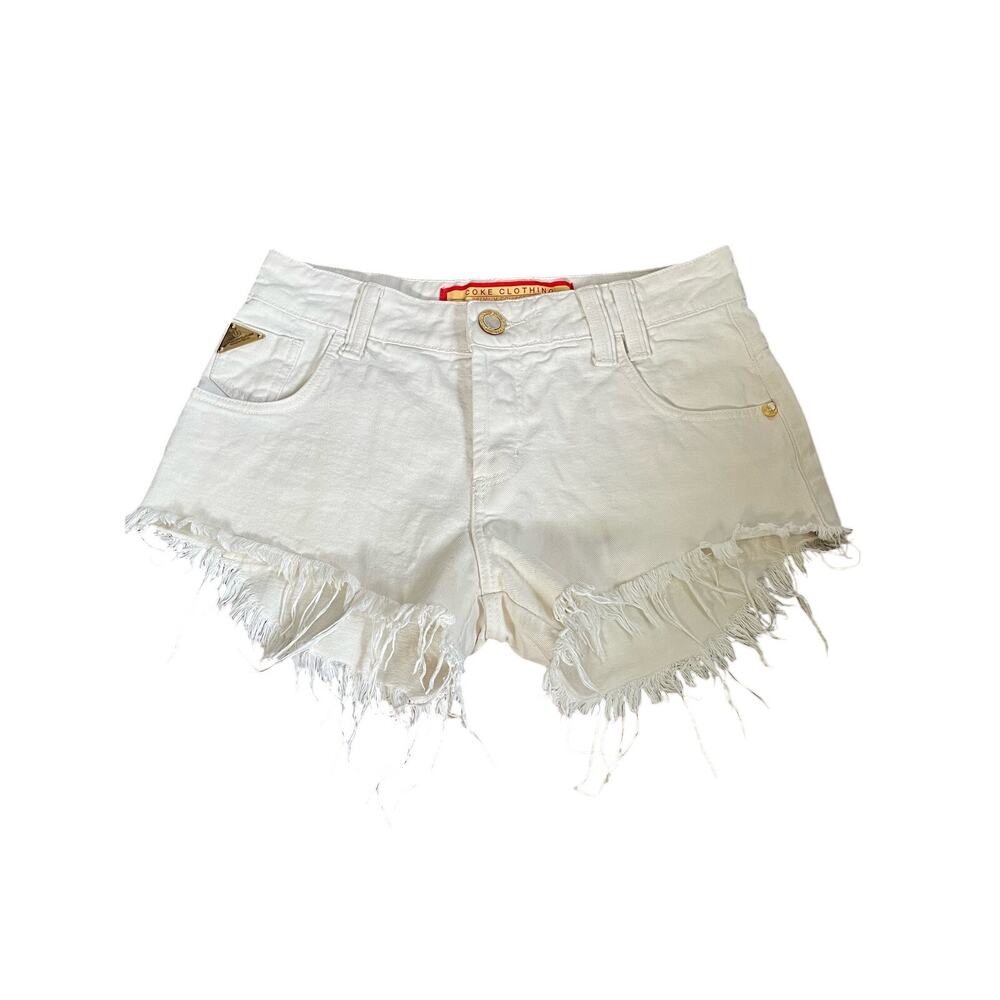 COKE DENIM CLOTHING PREMIUM DENIM COLLECTION CUTOFF SHORTS